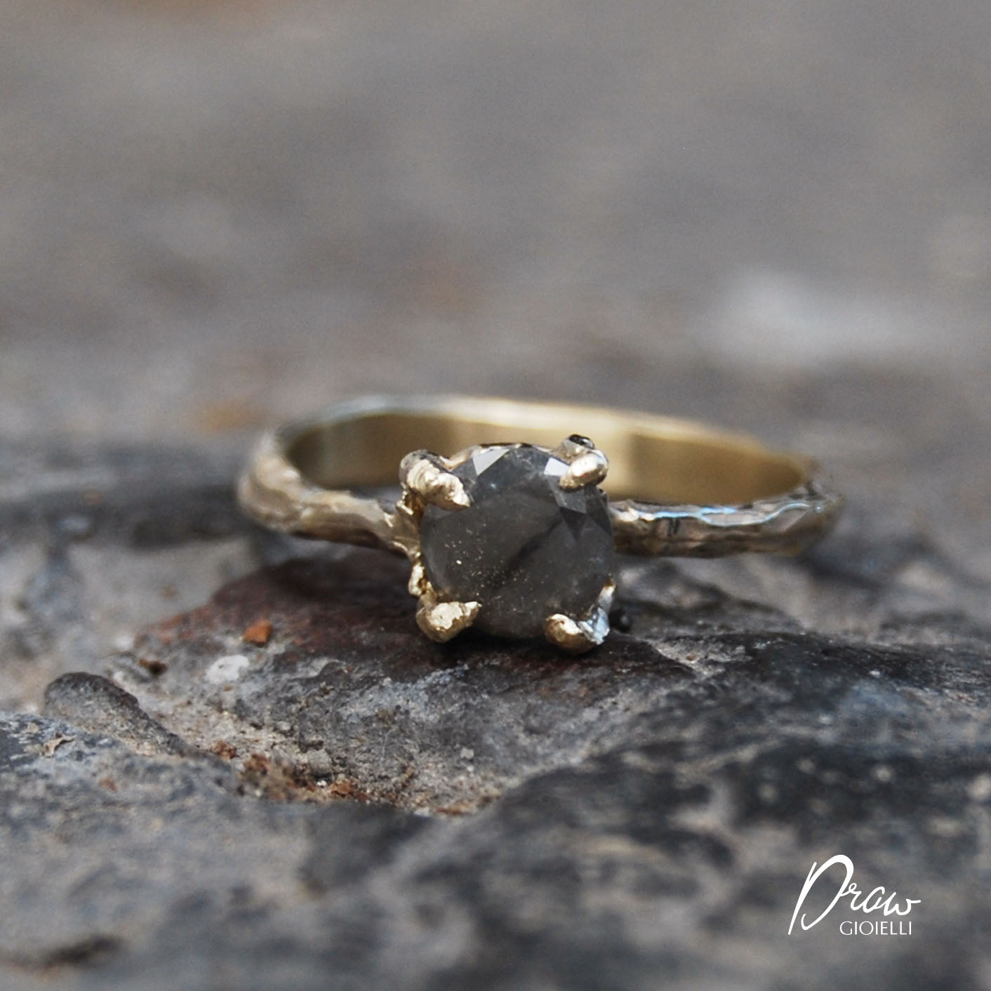 Solitario Oro e Diamante Gray
