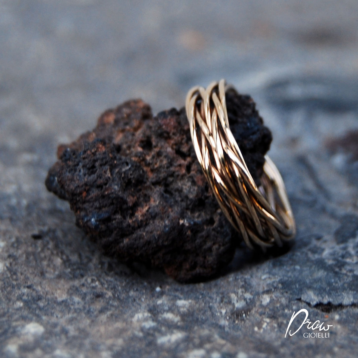 Anello intreccio 18 kt